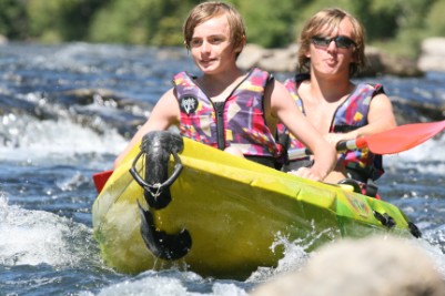 Try canoeing near rental villa